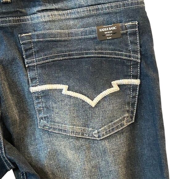 Buffalo Blu Men's Slim Bootcut Jeans Blue Size 33 Stretch Denim - Picture 10 of 13